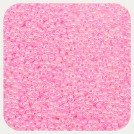 12/0 Pink Tiny Glass Beads Bulk, 2mm Craft Glass Seed Beads Pony Beads for Jewelry Making, 4400 Pcs Friendship Bracelet Beads for Hair Braiding, DIY Necklace Key Chain Home Decor