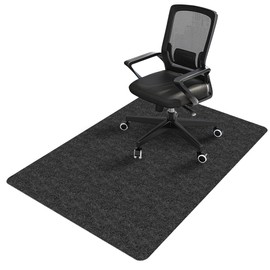 Office Chair Underlay, Floor Protection Mat, Office Chair, 90 x 120 cm Floor Protection Mat for Hard Floors, Scratch-Resistant Floor Mat, Desk Chair Underlay for Laminate, Parquet, Tiles and Hard
