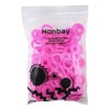 HONBAY 50pcs Pink Bubble Wands