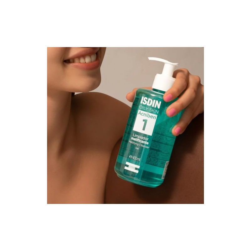 Isdin Acniben Gel Limpiador Matificante Piel Grasa 400ml