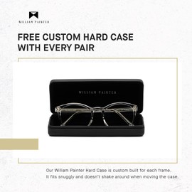 William Painter Blue Light Blocking Glasses For Women and Men - Reduce Eye Strain, Fatigue & Headaches - Casper Eyeglasses