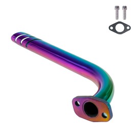 JMCHstore Header Exhaust Pipe Kit for Monster Mega Moto MMB80 MMB105, Coleman RB100 105cc, Motovox MBX10 Baja DB30 97cc Orxyearth Dirt Kids Mini Bike Lifan 79cc/105cc Engine MMK80 Go Kart (Colorful)