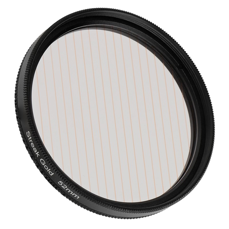 Gold Streak Anamorphic Effect Filter UHD Optical Glass Waterproof Scratch