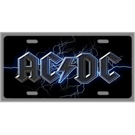 L@@K! ACDC License Plate -Vanity Auto Tag