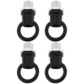 Create idea 4Pcs M10 Round Metal Chandelier Hook Retro Chandelier Base for Chandelier Installation,Black