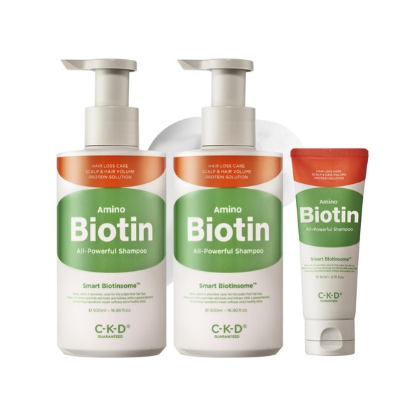 CKD [Earn 1700 photo reviews] Aminobiotin All Powerful Shampoo 500ml