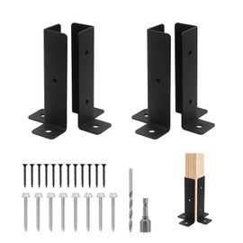 Beowanzk Fence Post Brackets, Fence Brackets, Fence Posts, Fence Post Support, Fence Panel Brackets, Post Supports, Fence Extension Available for Deck Post, Pergola Post, Mailbox Post