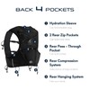 Haimont 10L Trail Running Hydration Vest with Soft Flasks Black