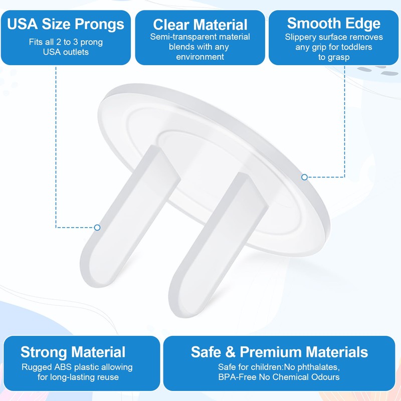 240 Pcs Outlet Covers Bulk Proofing Plug Covers for Electrical