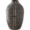 Black and White Vase Home Décor, Modern Ceramic Geometric Vase