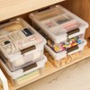 MACOPRO Plastic Storage Box with Removable Tray Craft Organizers and