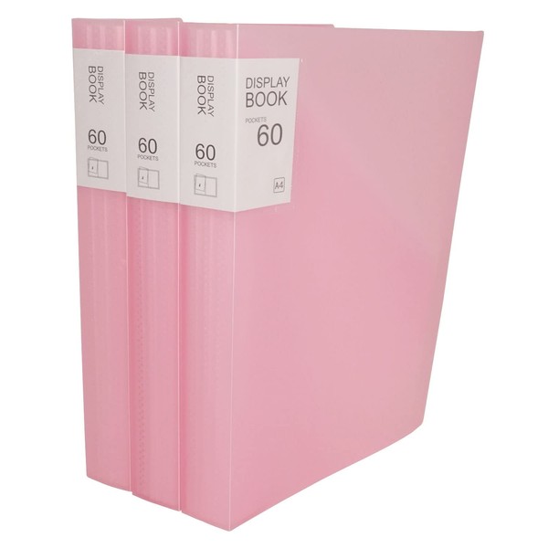 A4 Plastic Presentation Book, Binder with Clear Plastic Sleeves Bound