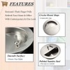 Bestgle 4pcs Recessed Door Pull Flush Finger Pulls Handle Pocket