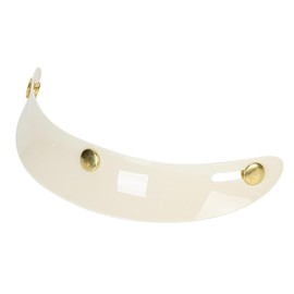 Motorcycle Helmet Short Brim Mini Retro Visor (Off-White)