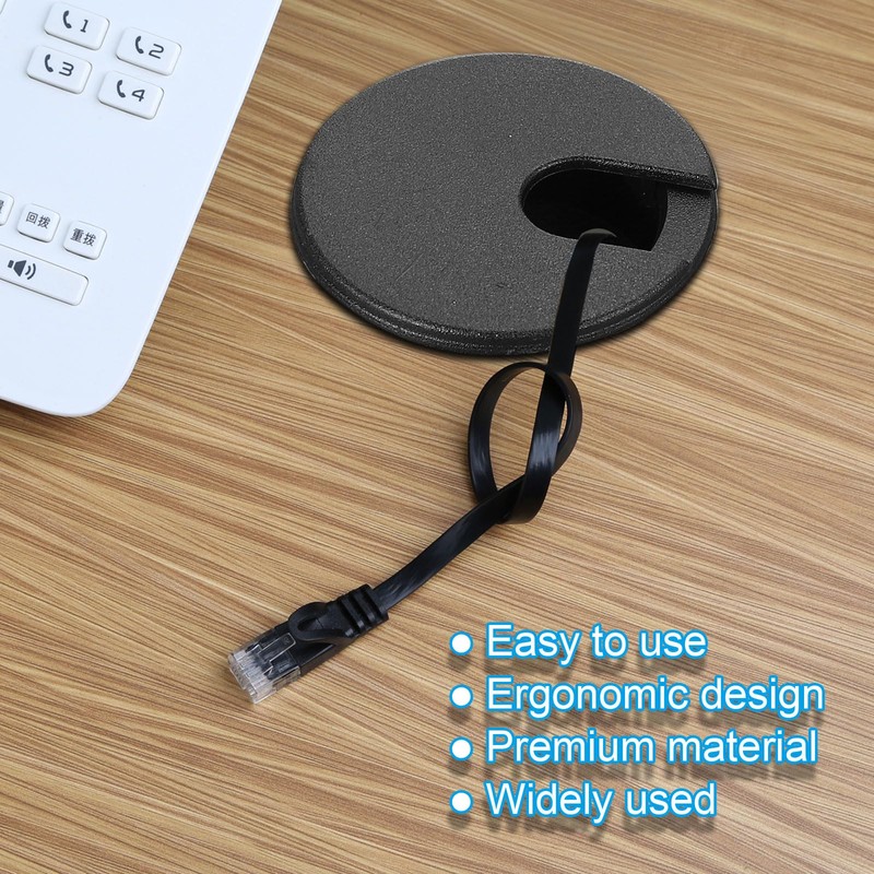PATIKIL Cable Hole Cover, 5pcs 1.38inch/35mm Desk Wire Cord Cable