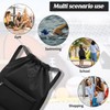 Drawstring Gym Backpack String Bag - Waterproof Nylon Large Sackpack