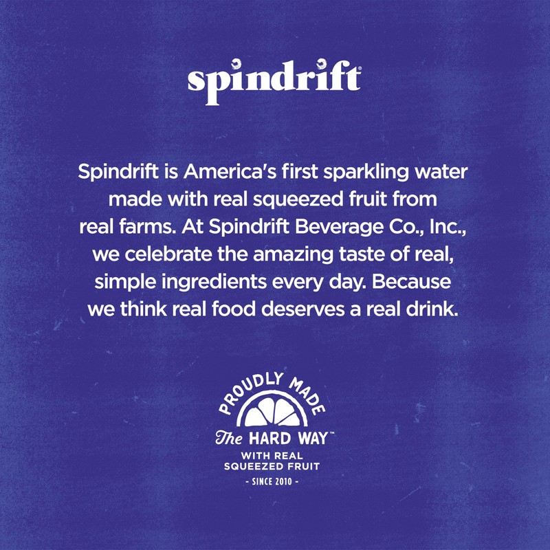Spindrift Sparkling Water, Nojito Flavored, Made with Real Squeezed Fruit,