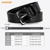 WHIPPY Nickel Free Leather Belt for Men, TSA Approved Non
