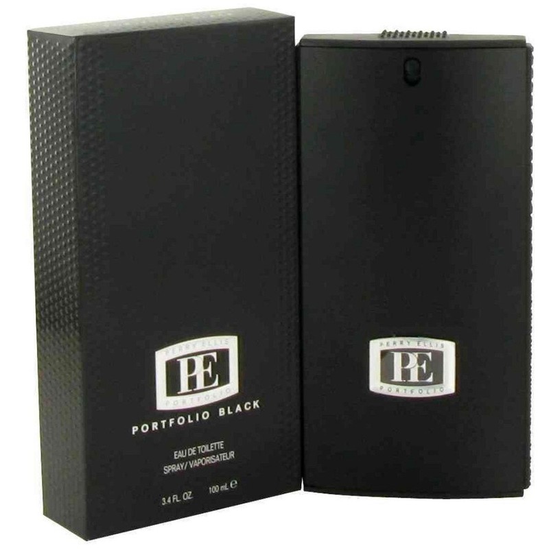Perry Ellis Portfolio Black Eau De Toilette Spray for Men,