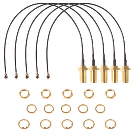 Atnsinc 5pcs IPX IPEX U.FL to SMA Female Low Loss Coaxial Cable 6" for Wireless Routers Mini PCIe Cards WiFi WAN Repeater Low Loss Coaxial Cable