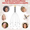 36 Pcs Scalp Massager Head Scratcher Wooden Handle,Black