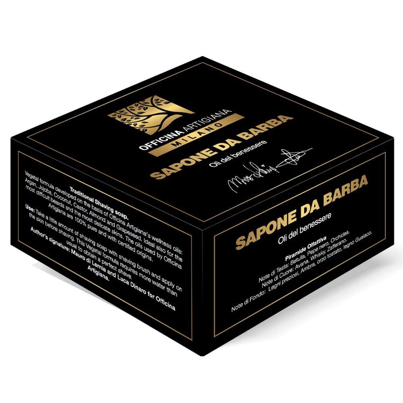 OFFICINA ARTIGIANA MILANO Traditional Shaving Soap - 5 wellness oils,