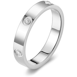 Tidefire Stainless Steel Love Friendship Ring Titanium Steel Ring Cubic Zirconia Ring for Men Women (Silver 4-10)