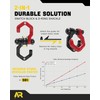 AUTORICH Snatch Block Separate Shackle, 3/4" D Ring Shackle with