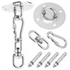 Stainless Steel Hammock/Swing Hanging Kit Ceiling Mounting Plate Snap Hook