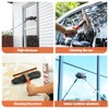 Eazer 2-in-1 Window Cleaner Tool, 64'' Window Squeegee for Home,