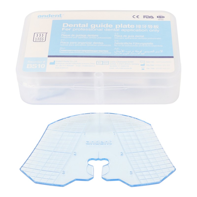 Dental Guide Plate Clear Accurate Measurement Dental Teeth Arrangement Guide