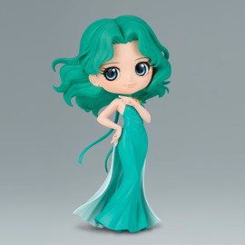 Banpresto Q Posket Princess Neptune Pretty Guardian Sailor Moon Eternal The Movie Princesa Neptuno (Version A) Bandai Spirits Q Posket Figura de Colección Bandai Estatuilla de 5”