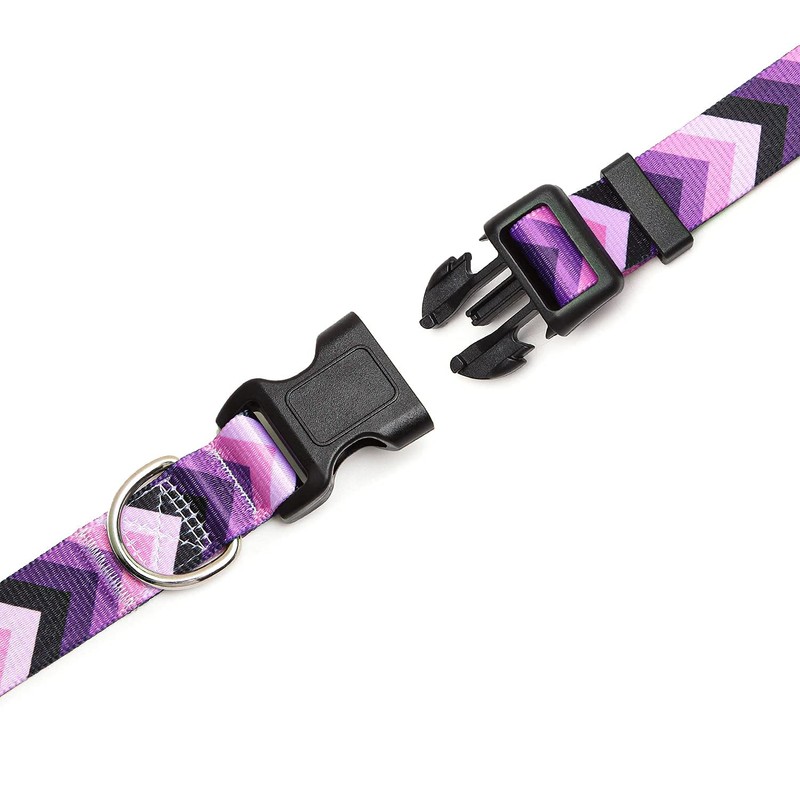 Suredoo Adjustable Nylon Dog Collar with Patterns, Soft Comfy Pet