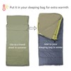 JIVELER Lightweight Inner Shruff, Zipper, Sleeping Bag Included, Storage Bag,