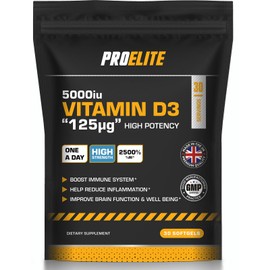 Vitamin D3 5000 iu - Vitamin D 30 Softgels Supplements - Immune Support, Optimal Absorption - Year-Round Wellness for Bone Health and Vitality by PROELITE