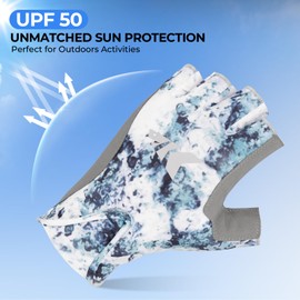 KastKing Gill Raker II Gloves, UPF 50 FrostWeave Yarn Cooling Fabric, Non-Slip Grip, Quick-Dry, Short Cuff Comfort, Reflective Logo, Fishing, Hiking, Outdoors