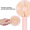 Handheld Electric Fan 4‑Blade 3‑Speed Adjustable USB Rechargeable Cooling Tool