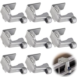 Boat Bumper Clips, Pontoon Boat Fender Clips for Docking, Pontoon Boat Square Rail Fender Hangers/Adjusters/Clips Work with Pontoon Bumpers for Docking, 8 Pack