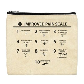Nurse Gifts Improved Pain Scale Humorous Nurse Zipper Bag Nurse Accessories Bag Dr RN Makeup Bag