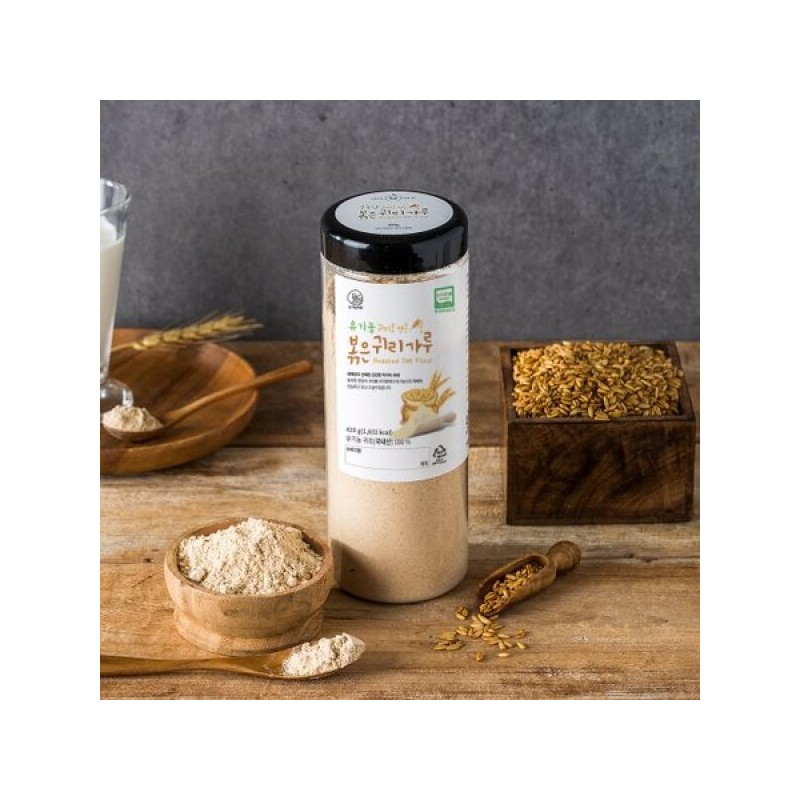 유기농 볶은귀리가루 420g Organic Roasted Oat Powder 420g
