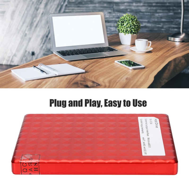 BU KING YD0024 External Hard Drive Portable UltraThin HDD USB3.0