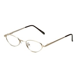 Calabria Flex Collection KIDS 75 Oval Blue Light Blocking Reading Glasses +2.25 Gold Girls