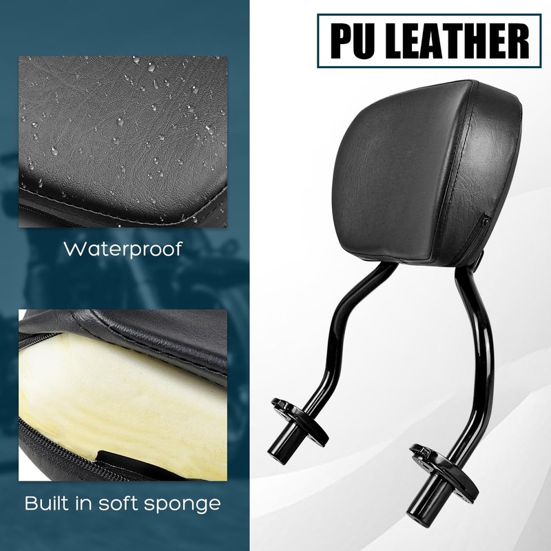 DSISIMO Motorcycle Passenger Backrest Sissy Bar Compatible with for Harley