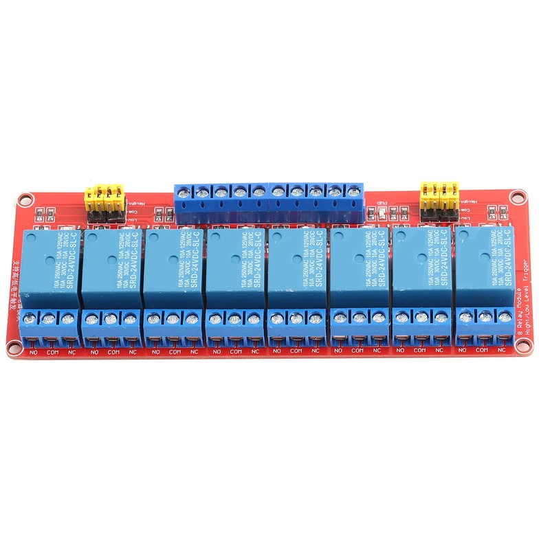 DEWIN Relay 24 V, 8 Channel Optocoupler Relay Module High