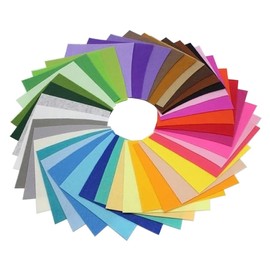 Angoily 40pcs Non-Woven Fabric Pack Polyester Felt Squares for Patchwork Sewing DIY