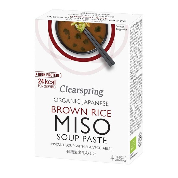 Clearspring Instant Organic Miso Veg Soup Paste 60 g (Pack