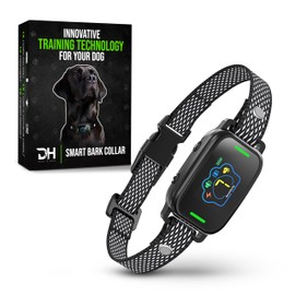 DnH Dog Bark Collar with 5 Training Modes - Dog Shock Collar With 7 Sensitivity Levels - IPX7 Waterproof Dog Collars - Auto Protection Feature bark deterrent device- Anti False Trigger Dog Bark Collar