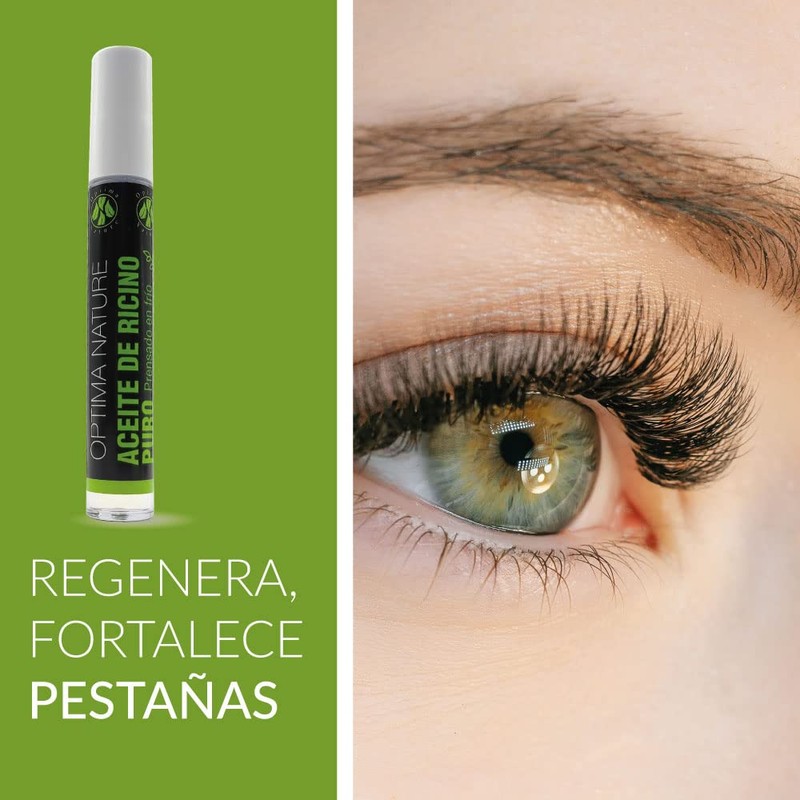 Reines Rizinusöl für Wimpern mit Vitaminen und Optima Natur