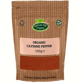 Organic Cayenne Pepper 100g by Hatton Hill | Cayenne Pepper Rich, Deliciously Warm, Smoky Aroma, Make it an Appealing Addition to Many Dishes.