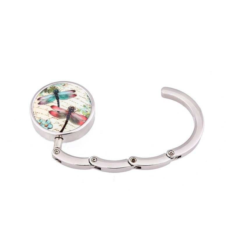 JISEN Portable Handbag Hanger Table Bar Purse Instant Swivel Top